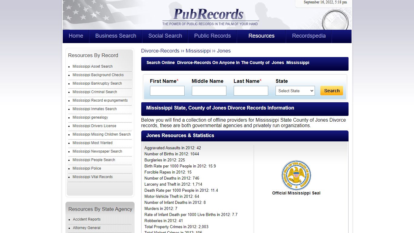 Jones County, Mississippi Divorce Records - Pubrecords.com